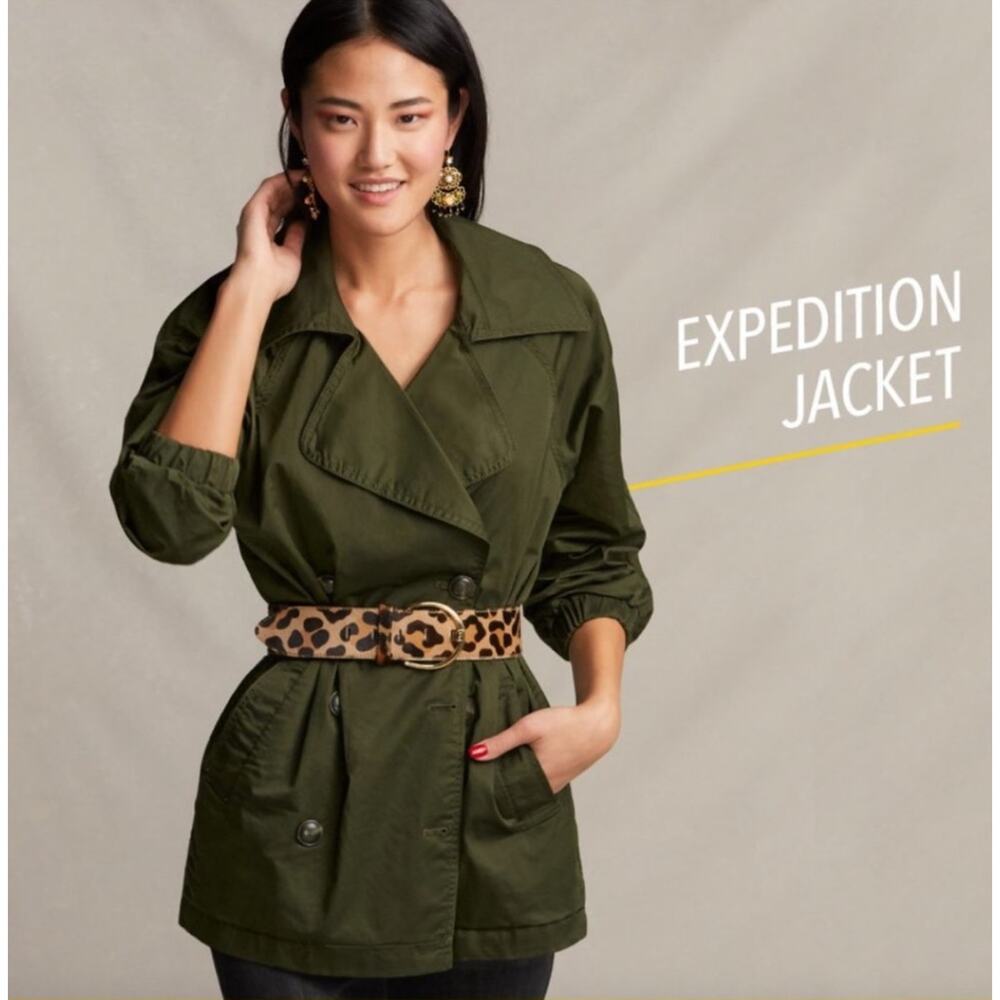 CAbi Expedition Jacket Double Breasted Button Coat Size M Utility Style # 5478 - Picture 3 of 12